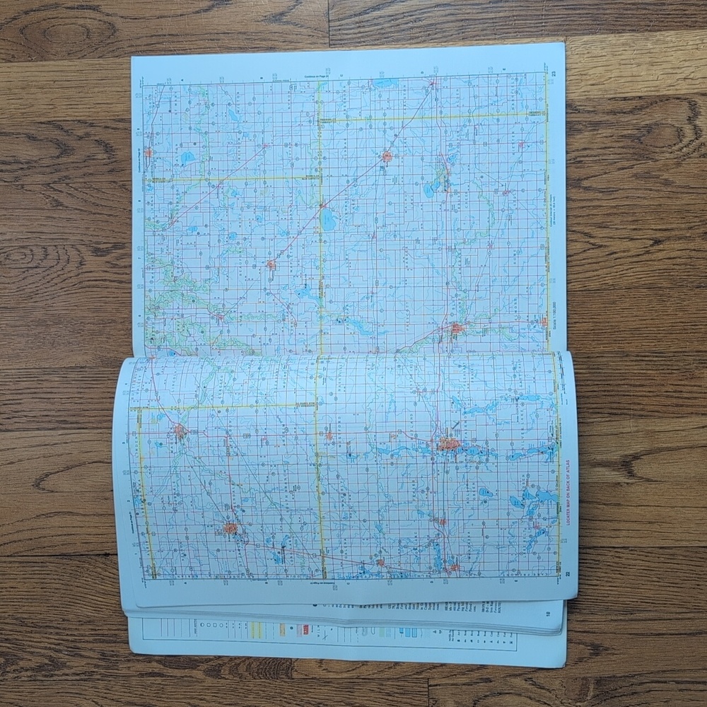 Minnesota Atlas & Gazetteer Topo Maps Of The Entire State DeLorme Map Book 1994 - Picture 10 of 16
